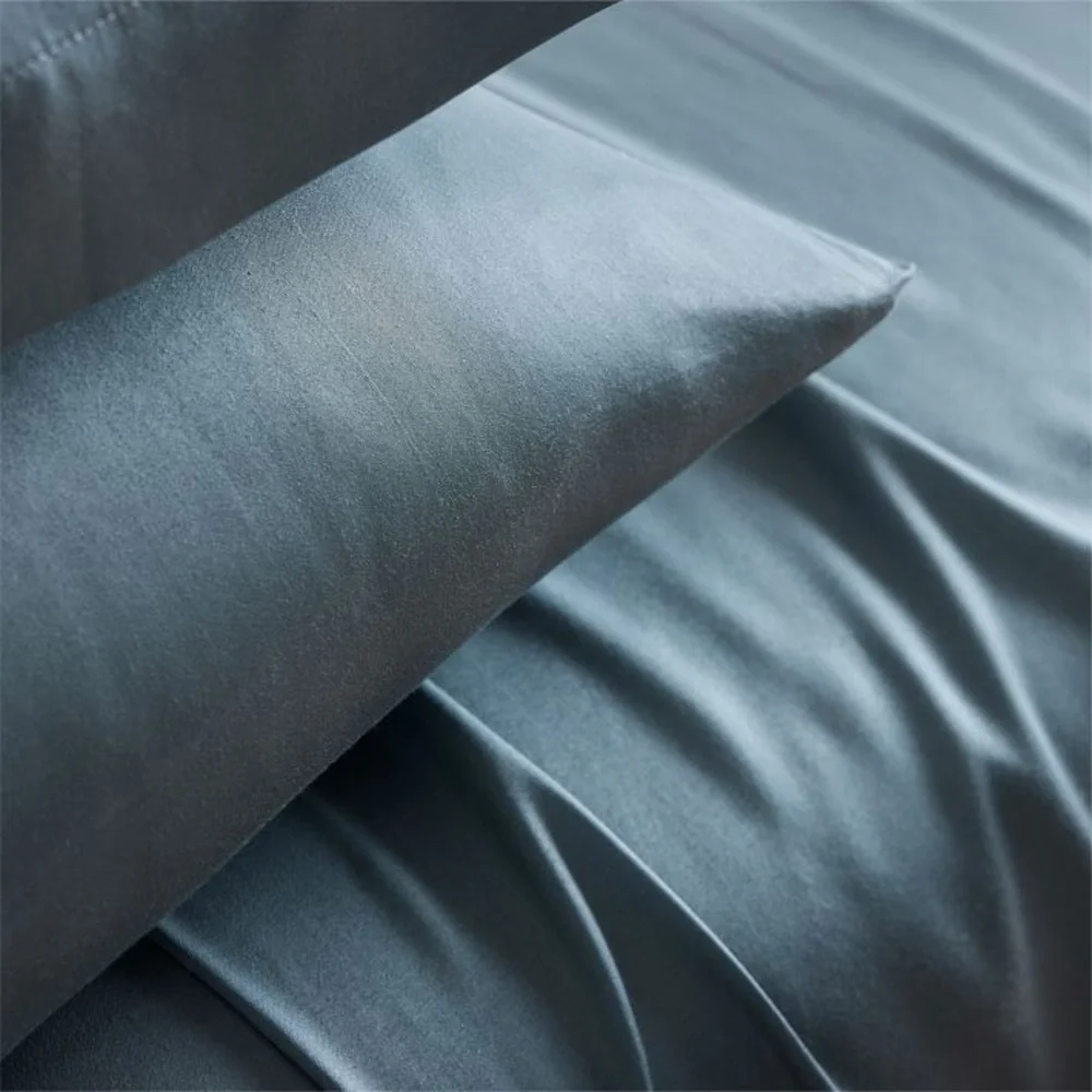 West Elm Silky TENCEL™ Sheet Set | King | Stormy Blue